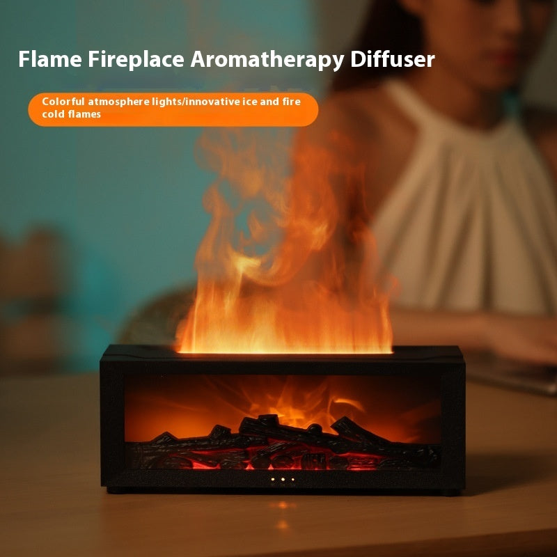 Humidifier 3D Flame Fireplace Machine