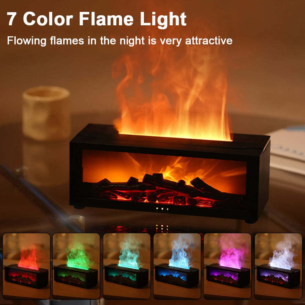 Humidifier 3D Flame Fireplace Machine